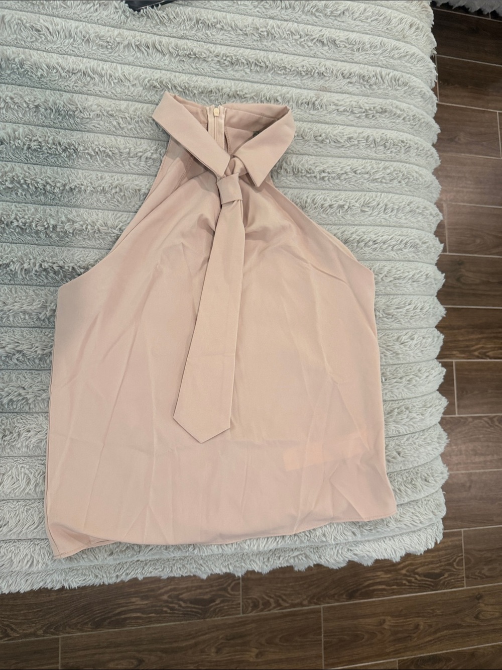 Women's Blush Tie-Neck Halter Camisole